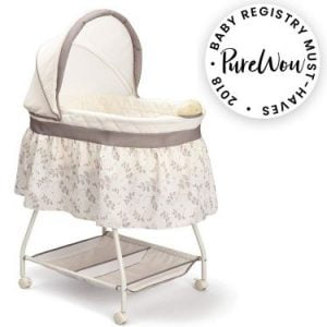 Delta Children Deluxe Sweet Beginnings Bedside Bassinet