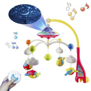 Mini Tudou Musical Baby Crib Mobile Toy with Lights and Music