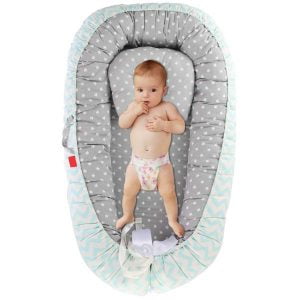 Oenbopo Baby Lounger Cotton Breathable Baby Bassinet