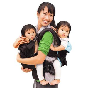 TwinGo Original Baby Carrier (Black, Blue & Orange)